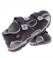 Szare chłopięce sandały na rzep /B5-3 8976 S294/