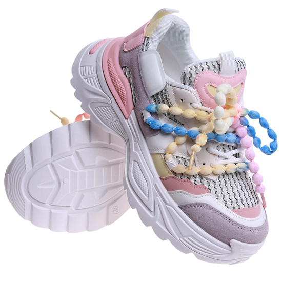 Kolorowe buty sportowe Seastar na platformie /C5-1 17346 S589/