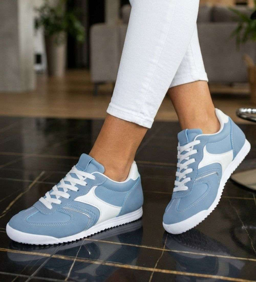 Niebieskie buty sportowe damskie /E9-3 18802 W233/