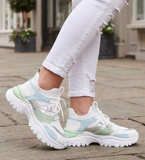 Wsuwane buty sportowe damskie /C7-2 11493 T693/