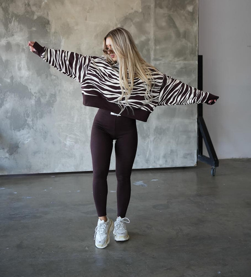 Elastyczne brązowe legginsy Bgcouture /H UB662 T835/