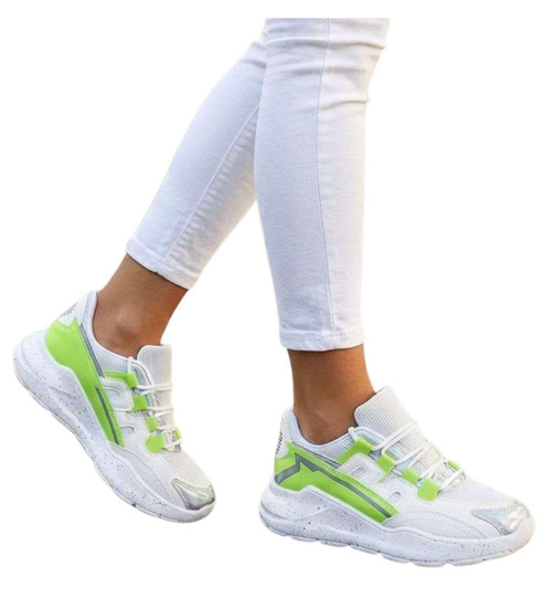 Damskie buty sportowe na platformie /D7-2 7960 S249/