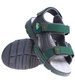 Szaro zielone sandały chłopięce na rzepy /G1-2 16037 T187/