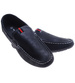 Wsuwane męskie czarne półbuty mokasyny /G3-2 15630 T250/
