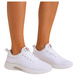 Białe wiązane sneakersy buty sportowe /A2-2 17710 W182/