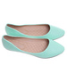 Pastelowe seledynowe balerinki damskie /F10-2 18735 T087/