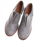 Wsuwane szare półbuty damskie /E2-2 16850 G158/