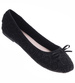 Czarne koronkowe baleriny /E3-2 16606 T8-61/
