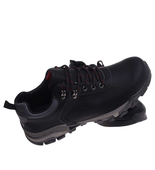 Czarne męskie buty trekkingowe /E5-2 18200 T405/