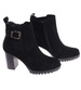 Botki damskie na obcasie Czarne /A8-2 18264 W422/
