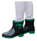 Kalosze damskie czarno zielone gumiaki /E2-1+H2 18286 T352/