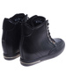 Czarne klasyczne sneakersy damskie na koturnie /F8-3 12818 T492/