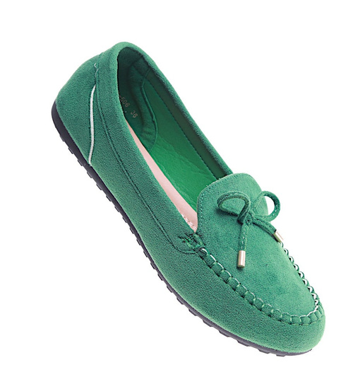 Zielone jesienne baleriny lordsy /B8-2 14666 S490/