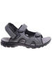 Szare męskie sandały na rzepy /C5-3 16152 S435/