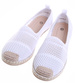Białe ażurowe balerinki espadryle /G1-2 16468 T396/