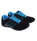 Sznurowane damskie czarno niebieskie buty sportowe ost511