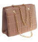 Beżowa torebka kuferek z łańcuszkiem i paskiem /H2 K46 TB676 G195/