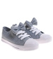 Szare dziewczęce trampki z kokardą /B4-2 16783 T184/
