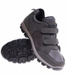 Szare męskie buty trekkinngowe na rzepy /C1-2 17141 T388/