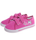 Fuksjowe tenisówki dla dziewczynki na rzepy /E6-1 18109 T189/
