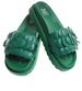 Plażowe zielone klapki damskie /G7-2 17884 S098/