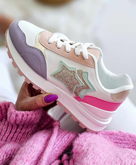 Sznurowane buty sportowe sneakersy /C7-3 17442  W299/