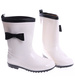 Biało czarne kalosze z kokardką /F10-1 14861 S297/