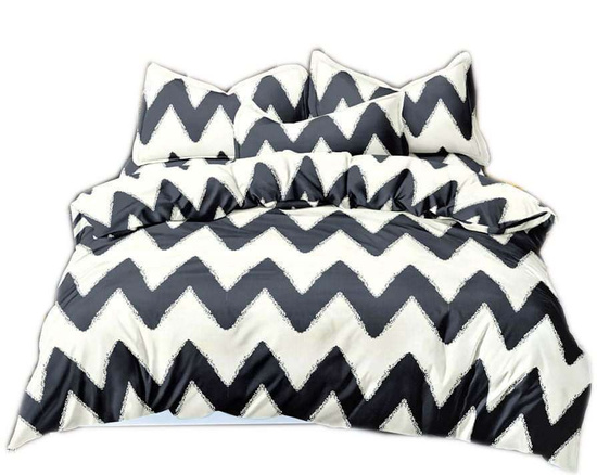 Trzyczęściowy komplet satynowej pościeli 200x220 /H2-K26 10991 S394/