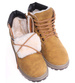 Ocieplane chłopięce camelowe buty trekkingowe /E7-2 18343 T366/