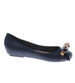Gumowe baleriny z kokardką granatowe /D1-3 8907 S098/