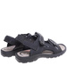 Czarne męskie sandały na rzepy /C5-1 16133 S233/