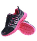 Lekkie sportowe buty damskie czarno różowe /A4-3 13746 S203/