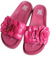 Plażowe różowe klapki damskie /D2-1 17865 S098/