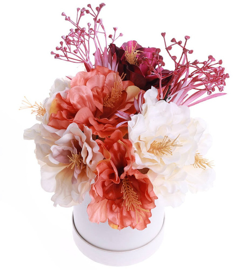 Flower box- śliczne kolorowe kwiaty na prezent /FL24 S345/