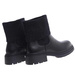 Czarne wsuwane botki zimowe /E7-1 18543 G381/