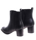 Czarne botki na niskim obcasie /G3-3 18403 W385/