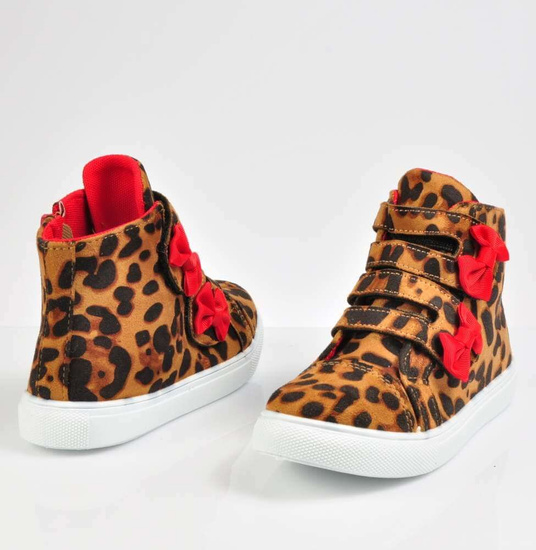 Dziewczęce trampki w panterkę /G7-2 3875 S2/