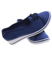 Granatowe tenisówki na niskim koturnie /14383 B8-2 T136//