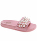 Dziewczęce różowe klapki z perełkami /E9-2 16434 T290/