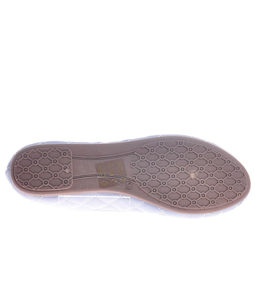 Niebieskie balerinki damskie z kokardą /E8-2 10464 S252/