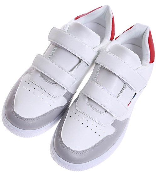 Wygodne trampki męskie na rzepy /F9-2 16956 T386/