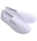 Białe materiałowe tenisówki slip on /C5-2 17772 T280/