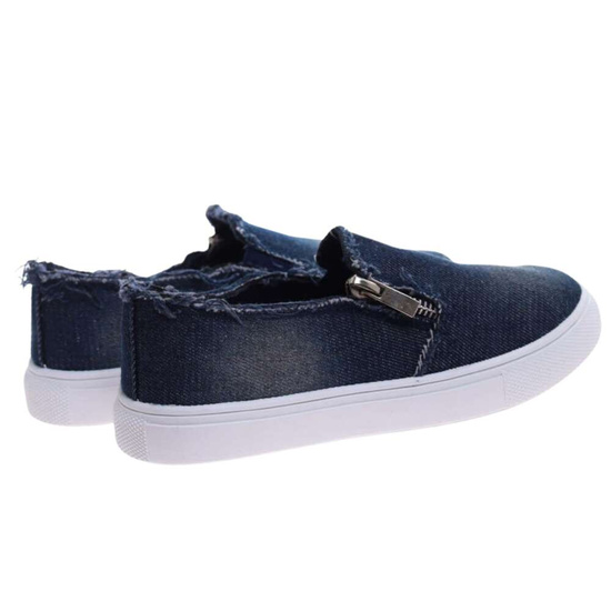 Granatowe trampki z suwakiem dla dziewczynki /A5-2 17279 T7-38/