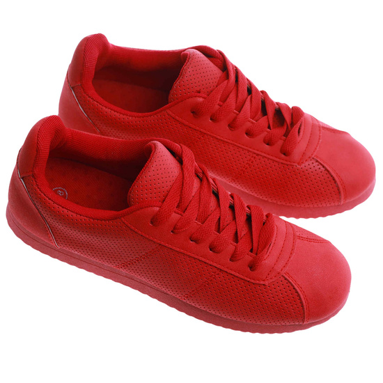 Czerwone damskie buty sportowe /D8-3 +H2 17478 T102/