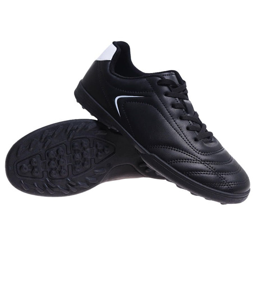 Czarne sznurowane trampki męskie /A6-3 17241 T380/