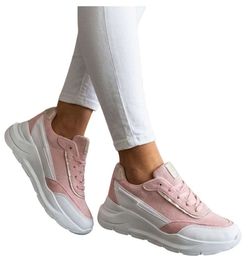 Pastelowe sneakersy buty sportowe damskie /F9-2 13409 S3299/