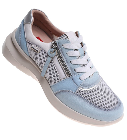 Wiązane sportowe buty damskie niebieskie /i6-2 18473 W12-3/