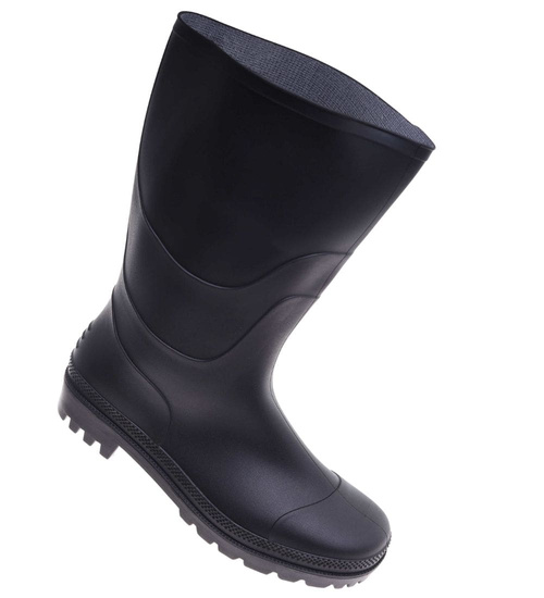 Czarne wysokie kalosze gumiaki /C3-1 18175 T398/