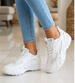 Białe buty sportowe sneakersy /F1-3 18823 W298/