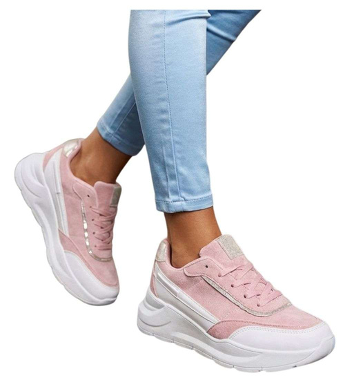Pastelowe sneakersy buty sportowe damskie /F9-2 13409 S3299/